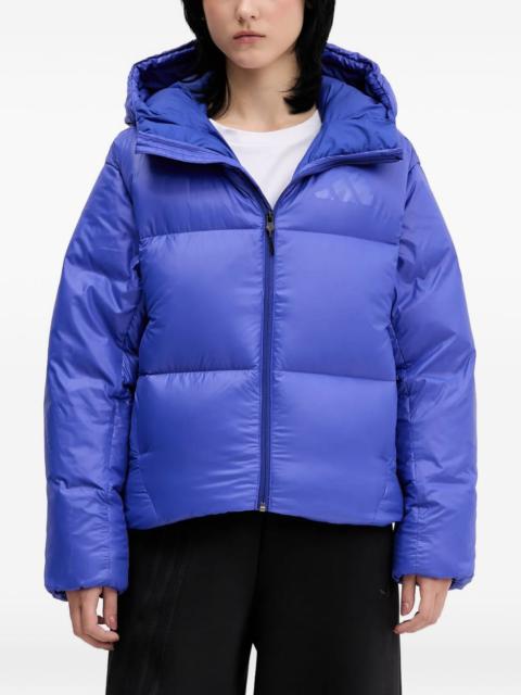 hooded puffer jacket