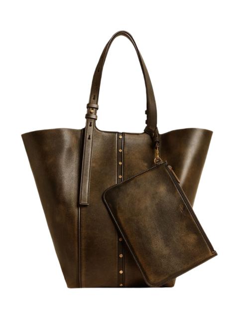 Vintage Shopping Bag Metal Details