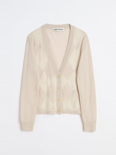 Ivy Cardigan Blossom Argyle Fine Wool