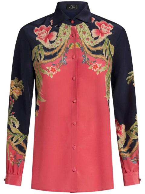 printed silk shirt
