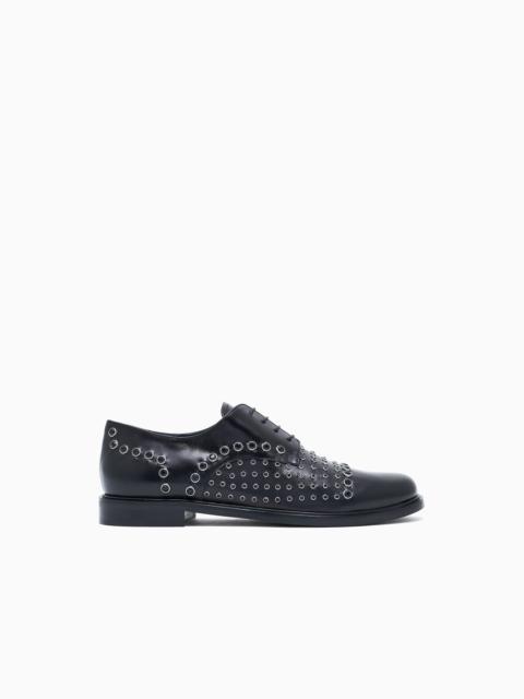 LEATHER BROGUES WITH STUDS