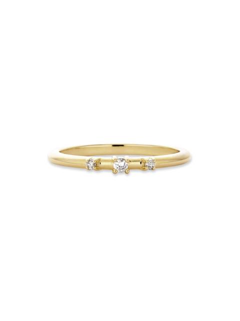 Dainty Diamond Trio Ring