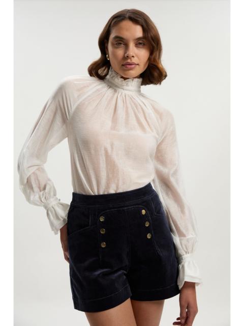 Stretch Cord Button Detail Short