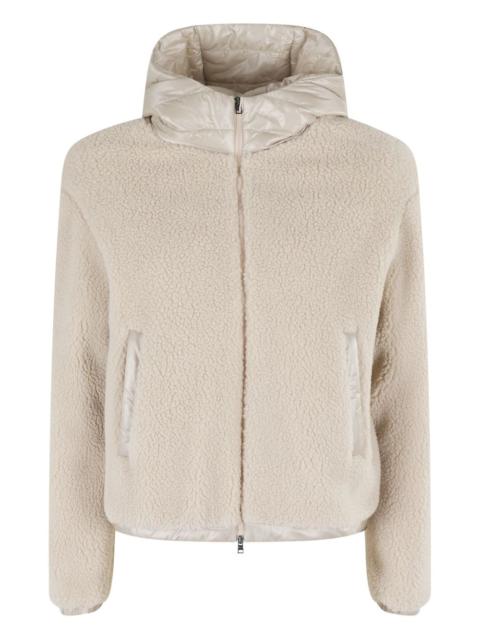 quilted hooded jacket