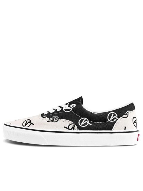 Vans Era Full Print Retro Casual Skate Shoes Unisex Black Beige 'Black White' VN0A4BV417H