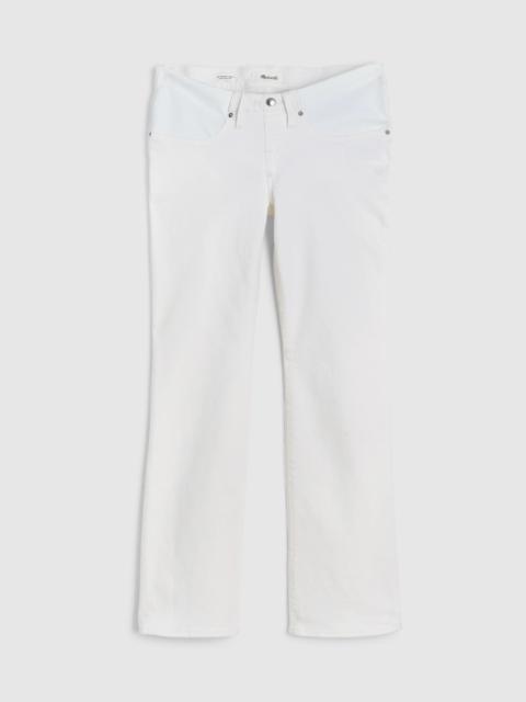 The Maternity Flare Crop Jean in Super Stretch Denim