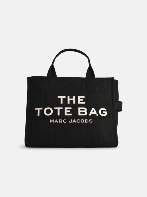 BLACK COTTON CANVAS SMALL TOTE BAG