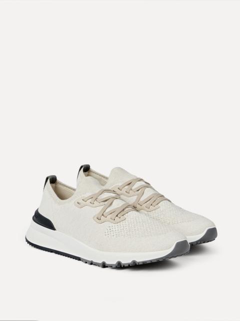 Cotton chiné knit runners