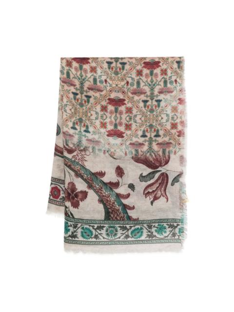 Euclide floral-print scarf