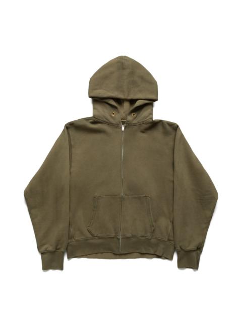 Cropped Zip Hoodie - Aloe Oil