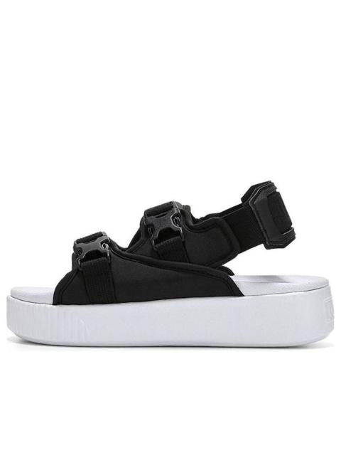 (WMNS) PUMA Platform Slide YLM 19 'Black White' 369424-01