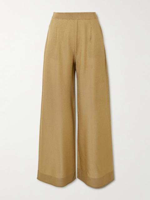 Gordon Stretch-knit Wide-leg Pants