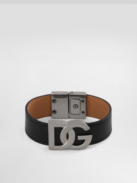 Calfskin bracelet with DG logo