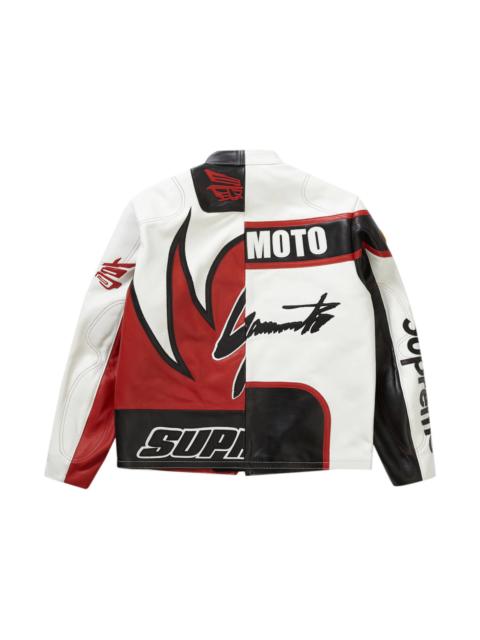 Supreme Yohji Yamamoto Vanson Leathers Split Jacket White