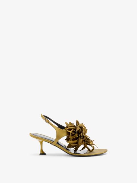 Tee Thong Flower Sandals in Satin
