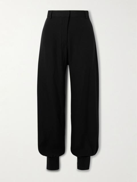 Audley silk-cady tapered pants Black