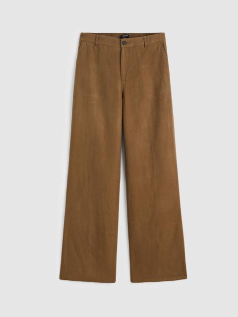 The Zoe Relaxed Straight Pant in 100% Linen