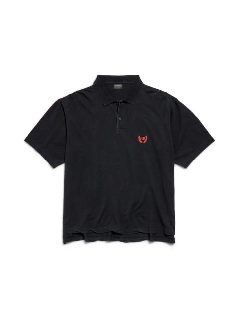 Men's Laurel Classic Short Sleeve Regular Polo in Faded Black