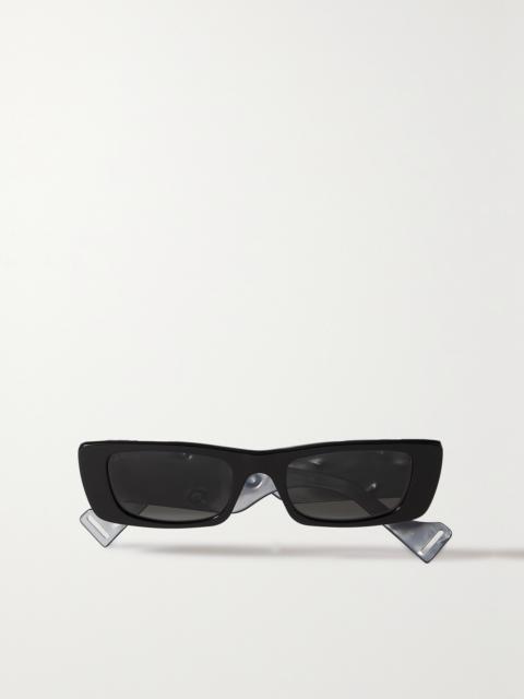 Rectangular-frame Acetate Sunglasses