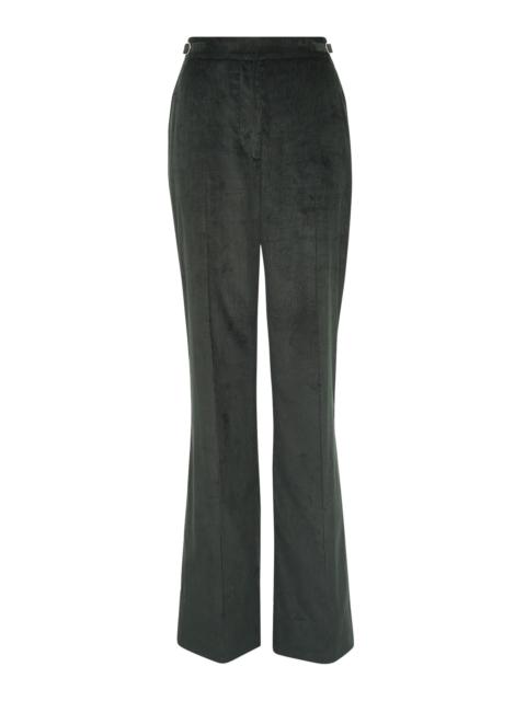 Vesta Flare Pant in English Green Sea Island Cotton Corduroy