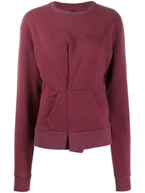folded detail sweatshirt