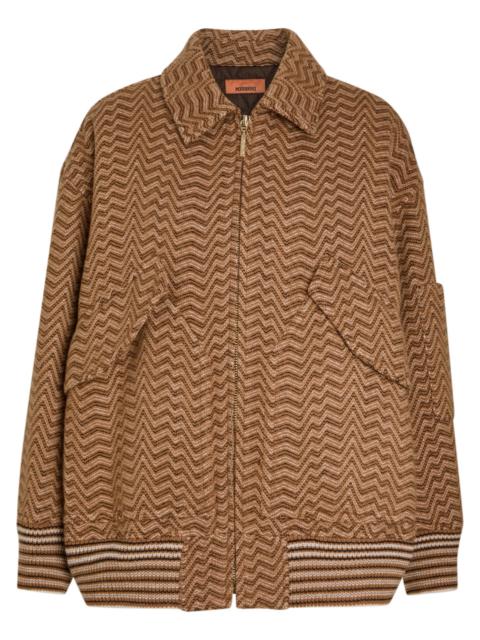 Missoni Zigzag Wool-blend Bomber Jacket