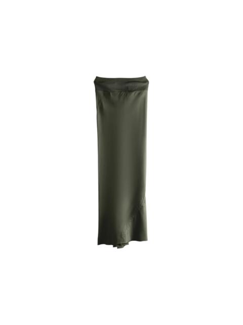 Rick Owens Women's Gonna Calf Bias Skirt Bosco