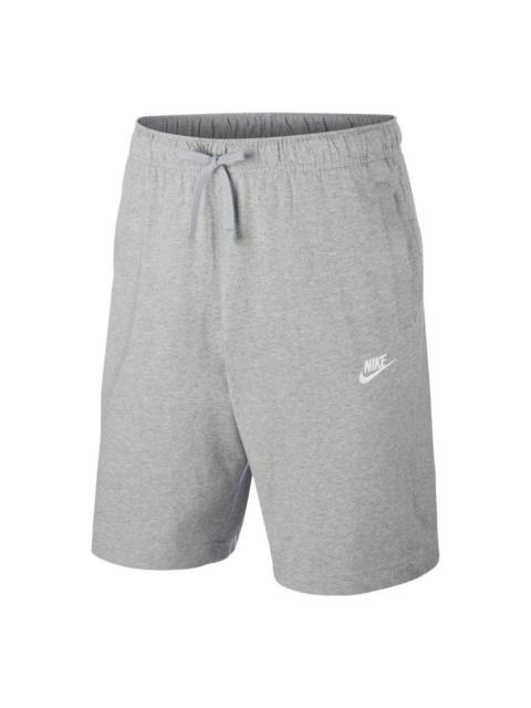 Nike Sportswear Club Solid Color Cotton Casual Shorts light grey BV2773-063