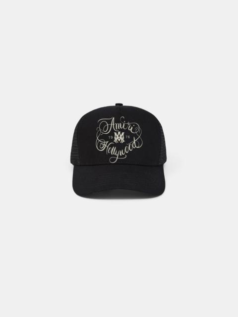 AMIRI HOLLYWOOD SCRIPT HAT