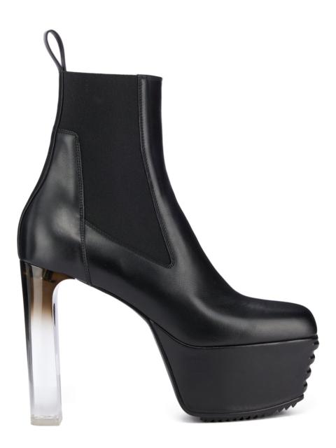 Black Minimal Grill Boots