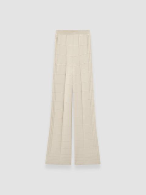 Viscose Grid Knit Trousers