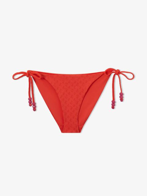 Aubrie
Paprika JC Monogram Recycled Nylon and Lycra Triangle Bikini Brief