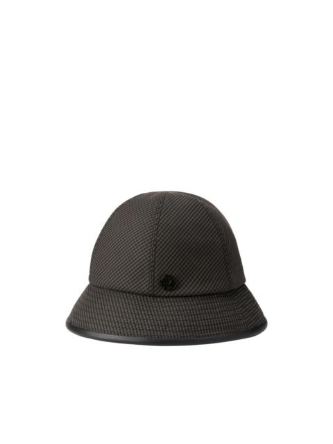 check-pattern bucket hat