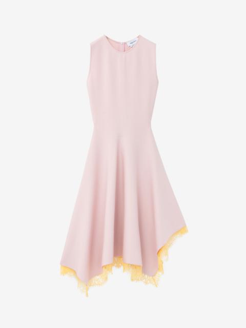 Lace Detail Asymmetric Dress