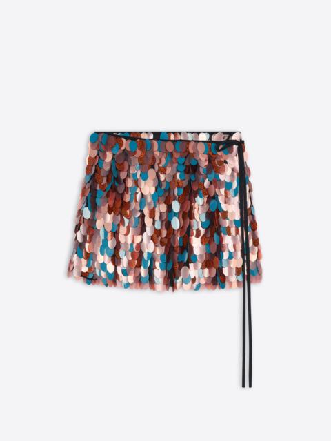 EMBELLISHED WRAP SKIRT