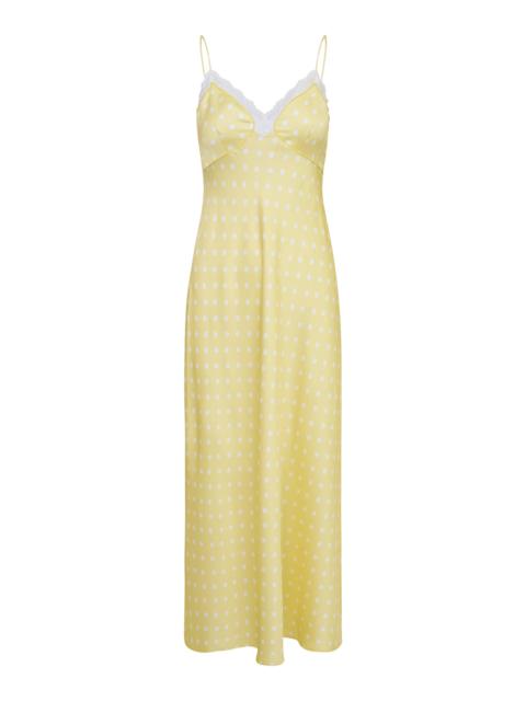 Manuela Sheer Maxi Dress yellow