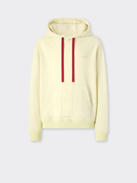 Cotton and cashmere hoodie