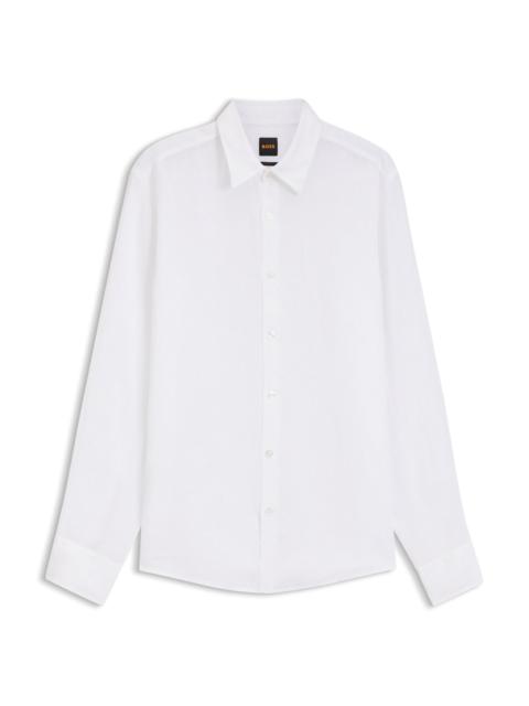 REGULAR-FIT SHIRT IN LINEN