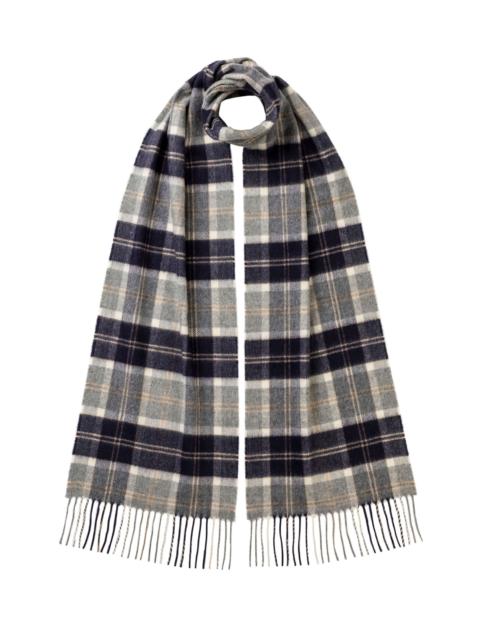 Silver Bannockbane Tartan Cashmere Scarf