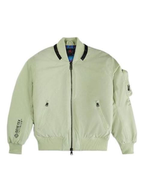 Men's Air Jordan Pocket Zipper Short Padded Jacket Green DJ0233-371