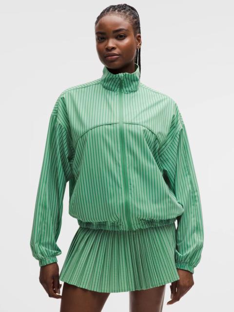 UV-Protective Oversized Tennis Jacket