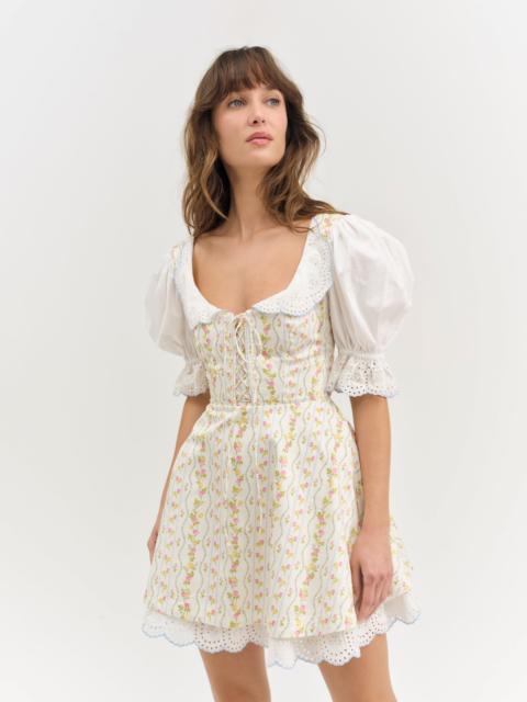 Brigitta Floral Short Sleeve Mini Dress
