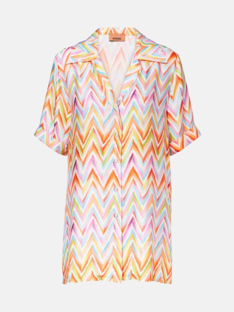 Zigzag oversized shirt