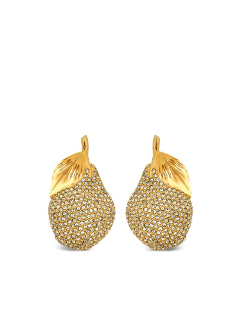 pear embellished earrings
