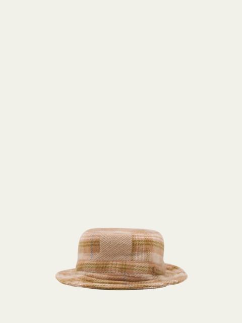 x Nick Fouquet Men's Tartan Cashmere Bucket Hat