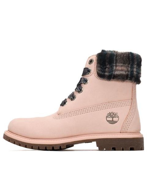 (WMNS) Timberland Lindon Woods 6 Inch Waterproof Boot 'Pink Nubuck and Black Printed Collar' A2MB366