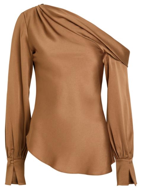 Simkhai Alice Draped Satin top