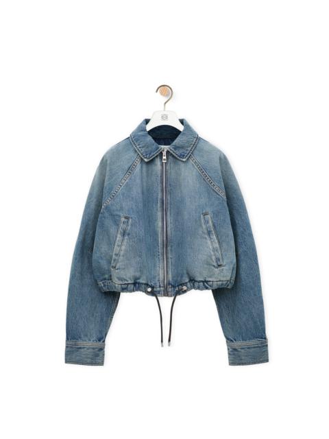 Balloon jacket in denim