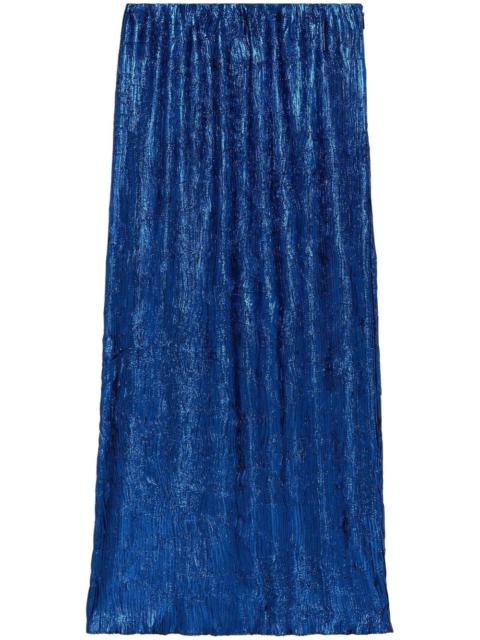 lurex midi skirt