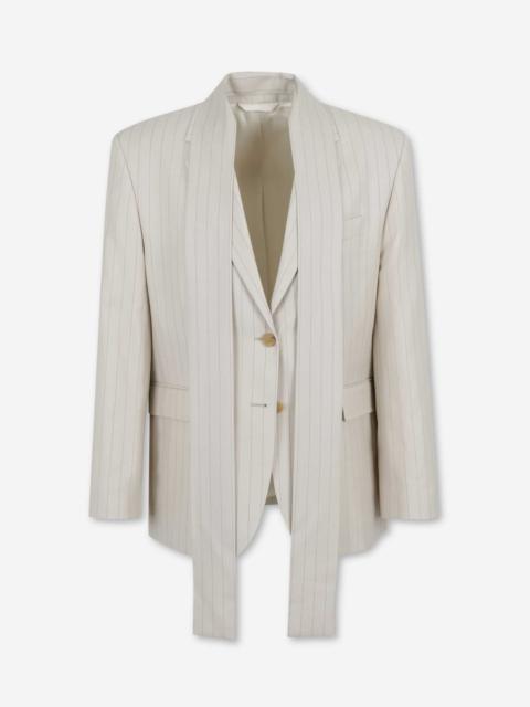 STRAIGHT WOOL BLAZER